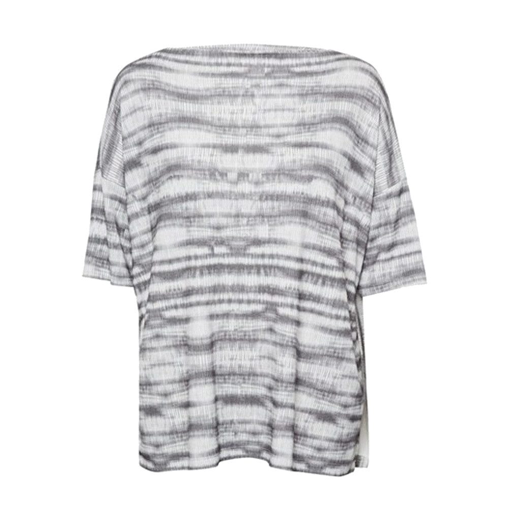 Sonar Stripe Slouch Top - Black Combo