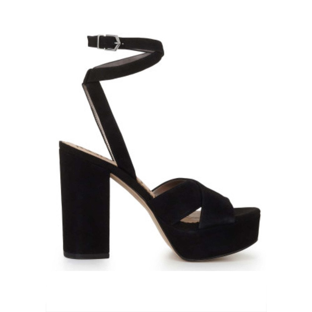 sam edelman black platform heels