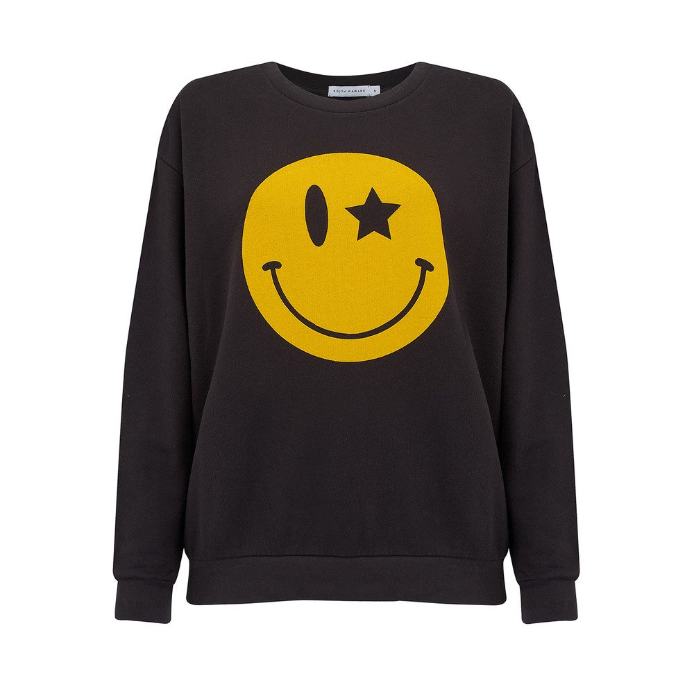 sweater with smiley face