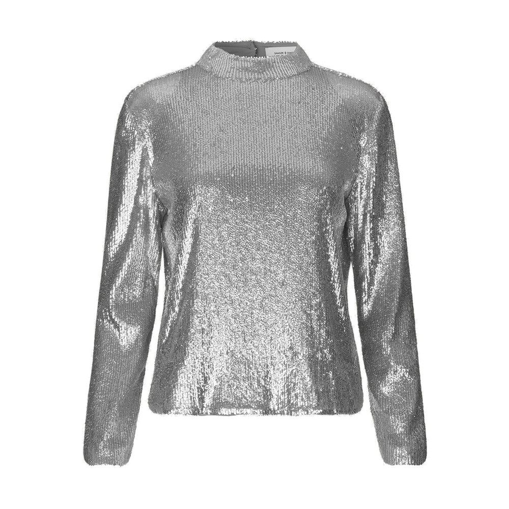 next silver sequin top