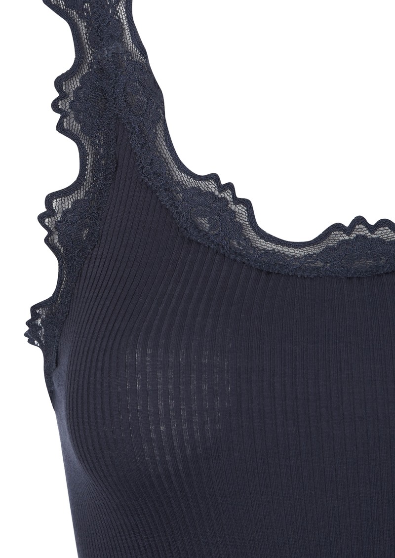 Rosemunde Wide Lace Silk Blend Vest