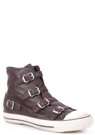 Ash Virgin Nappa Wax Trainers - Prune
