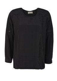 Pyrus Inca Silk Crepe Top - Black