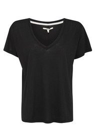 J Brand Janis V-Neck Tee - Black