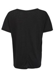 J Brand Janis V-Neck Tee - Black