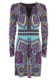 Hale Bob Print Dress - Teal