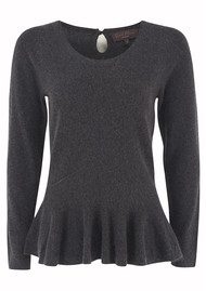 Great Plains Pretty Peplum Knit - Raven