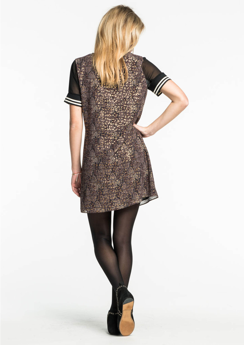 Maison Scotch Baseball Dress Combo A